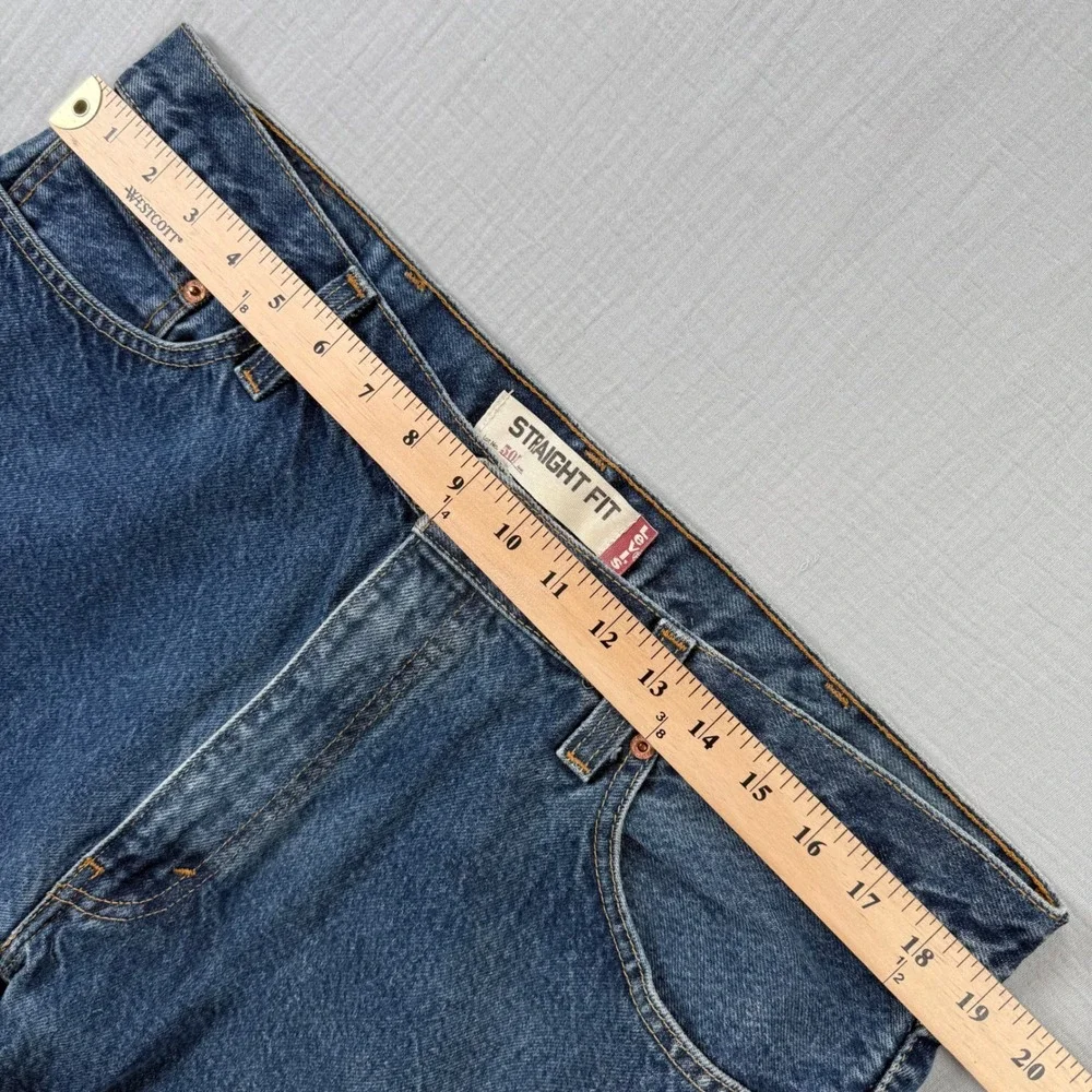 Levis 505 Straight Fit Mens Blue‎ Jeans W38 L32 Dark Wash Denim 2010 Western